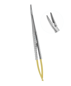 Precision Grasping: 18cm Curved Castroviejo Needle Holder TC Instrument