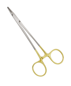 Precision Grasping: 15.5cm Straight Crile Wood Needle Holder TC