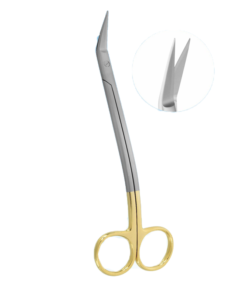 Precision Cuts: 17cm Curved Dean Tonsil TC Surgical Scissors