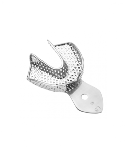 Perforated XS Lower Impression Tray: Precision Fit for Dental Impressions