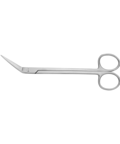 Angular Precision: 16cm Curved Lockling Surgical Scissors for Professionals