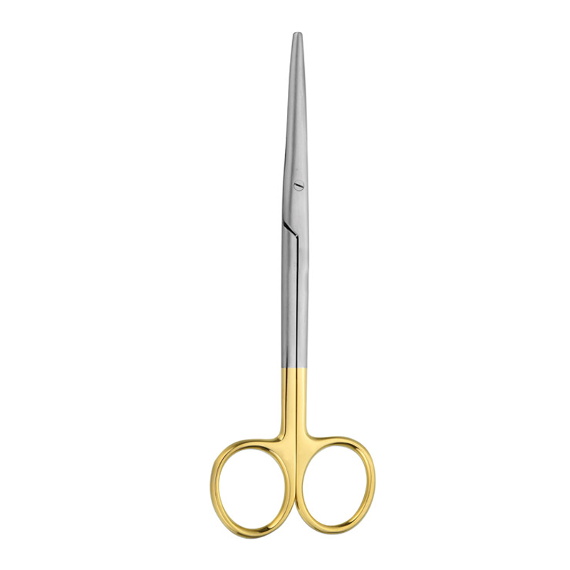 Precision Cuts: 14.5cm Straight Metzenbaum Surgical Scissors with Tungsten Carbide